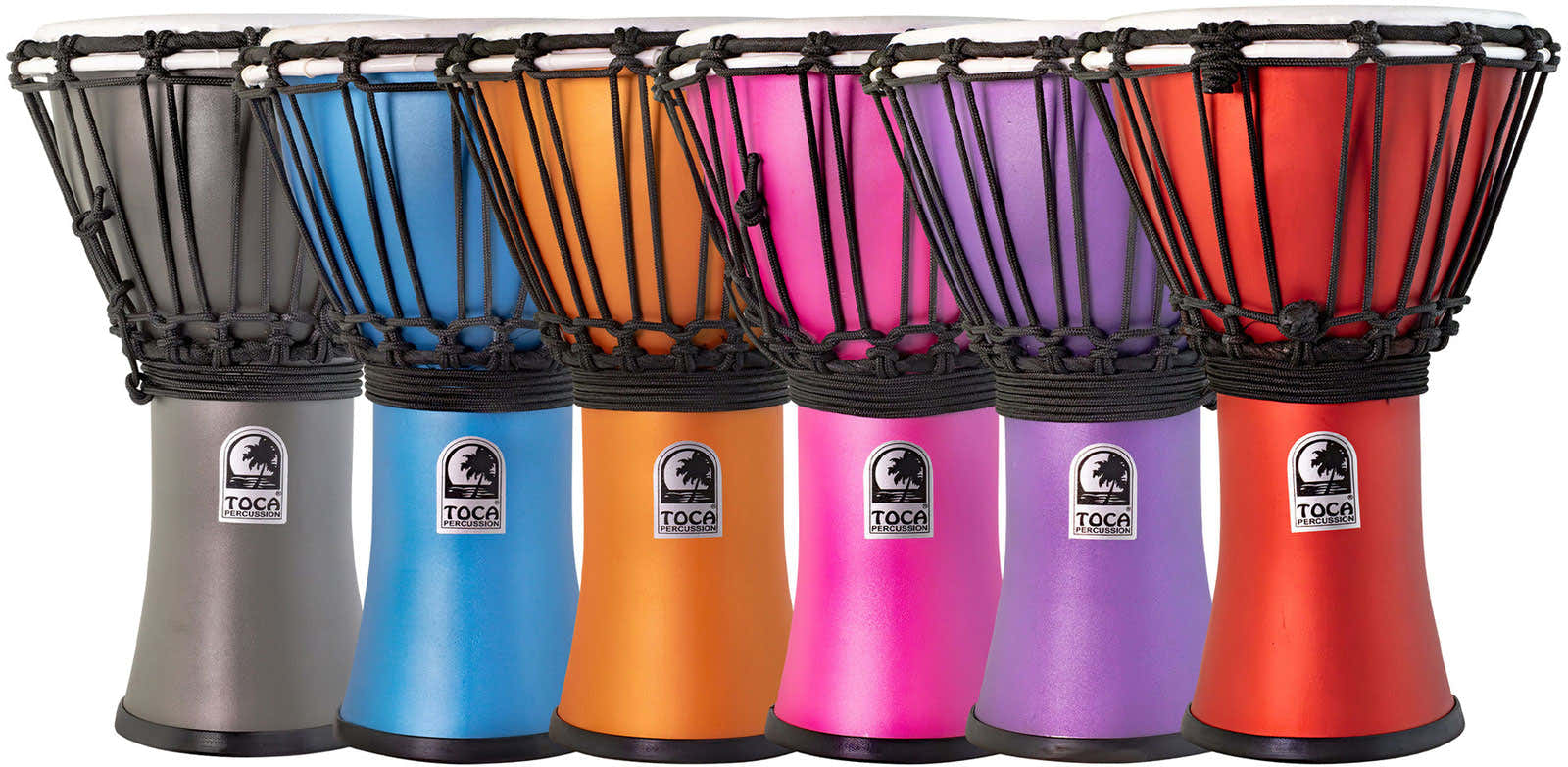 Djembé Freestyle Colorsound Mate Tfcdj-7Mtpk Set - 6 Piezas