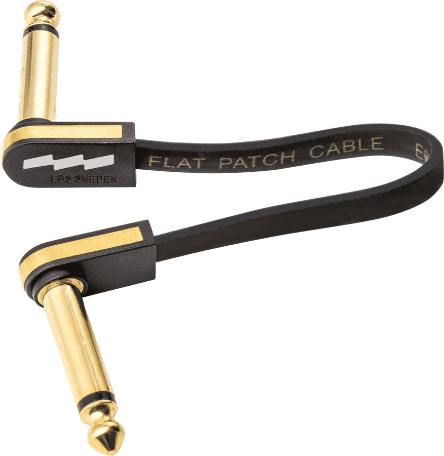 Cable de Patch para Guitarra Compacto Dorado 10 CM