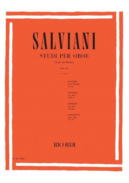 SALVIANI C. - STUDI PER OBOE (TRATTI DAL METODO). VOL. II