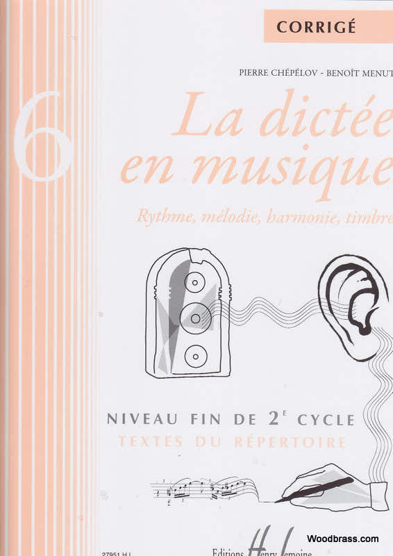 Chepelov P. / Menut B. - La Dictee En Musique Vol.6 - Corrige