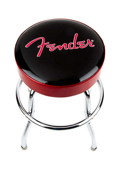 Taburete de bar con logo Red Sparkle negro Red SPARKLE-cromo 24"