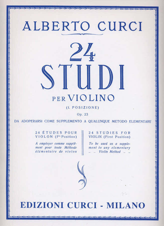 ALBERTO CURCI - 24 ETUDES OP.23 - VIOLON