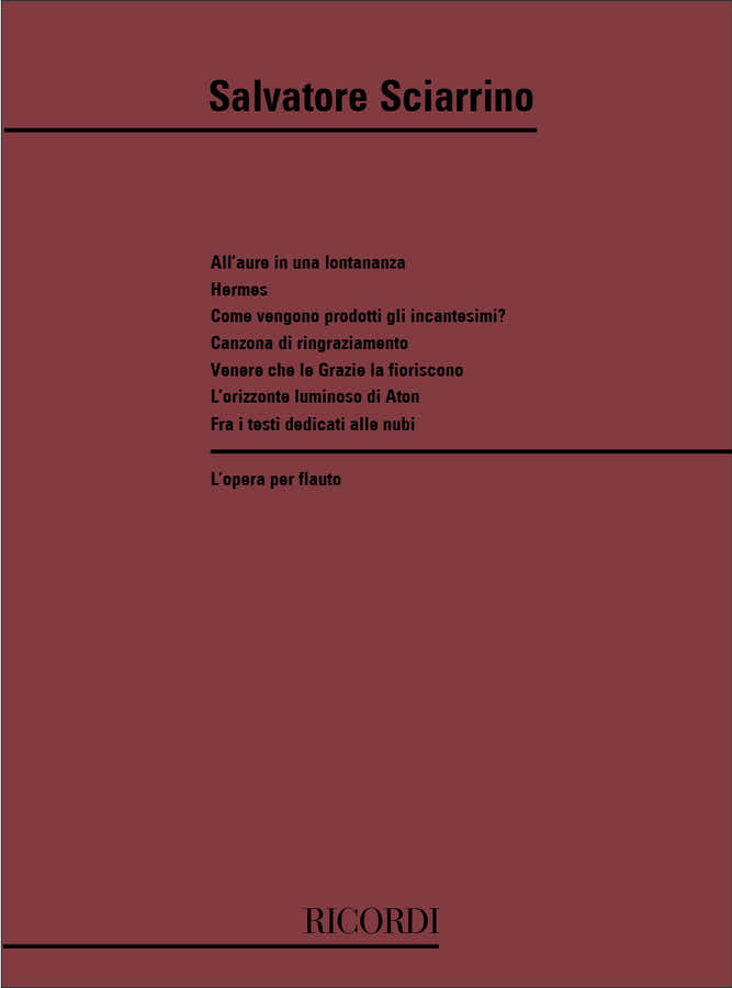 L'Opera Per Flauto 1