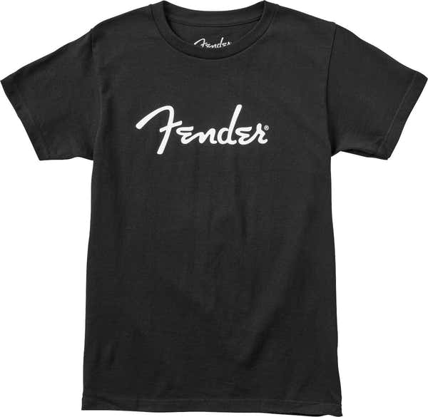 Camiseta con logo Spaghetti de Fender, Negra, 3Xl