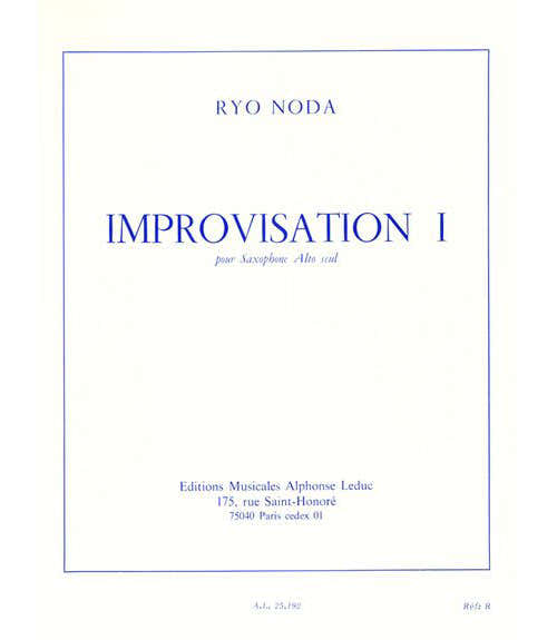 Noda Ryo - Improvisation 1 - Saxophone Alto Seul