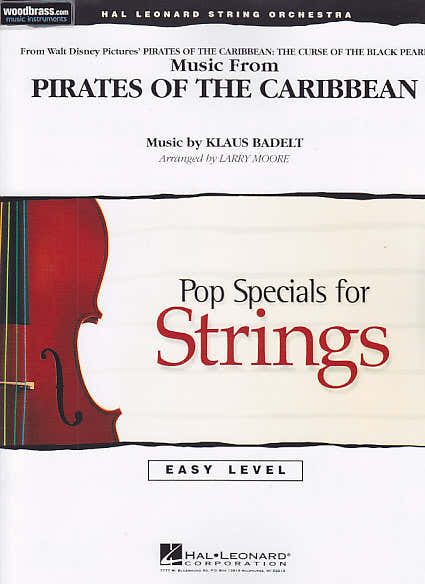 MUSIC FROM PIRATES OF THE CARIBBEAN - POP SPECIALS FOR STRINGS EASY LEVEL
