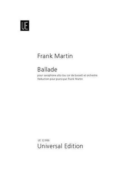Martin Franck - Ballade - Saxophone Alto