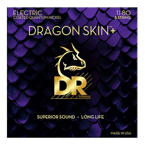11-80 Dragon Skin+ recubiertas 8 cuerdas Heavy