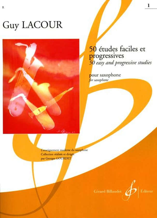 5 Études Faciles Pour Saxophone Vol.1 - Lacour
