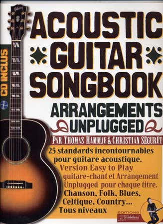 Cancionero para guitarra acústica Rebillard Tablatura + CD
