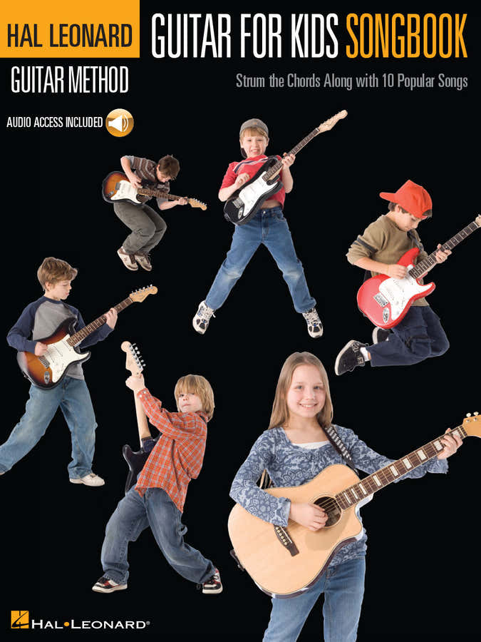 HAL LEONARD GUITAR METHOD - GUITAR FOR KIDS SONGBOOK + AUDIO EN LIGNE - LYRICS AND CHORDS