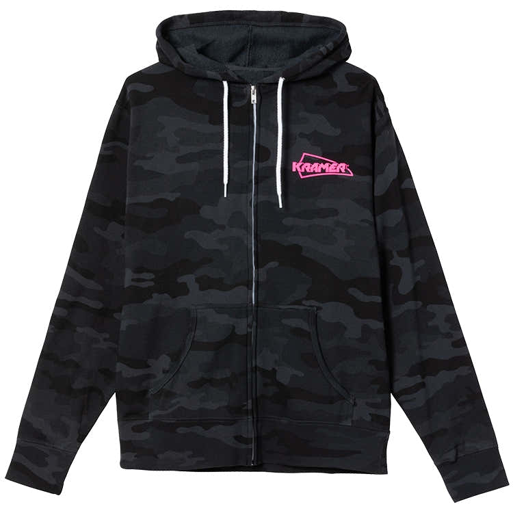"M" Sudadera con capucha y cremallera completa Kramer Camo (Negro)