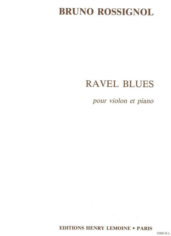 Rossignol - Ravel Blues - Violon et Piano