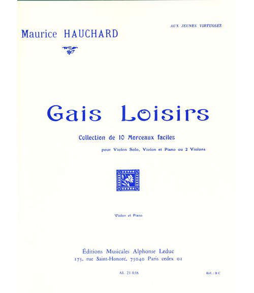 Hauchard Maurice - Alegres pasatiempos (Violín / Piano)