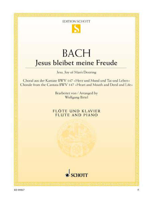 Bach - Jésus Que Ma Joie Demeure BWV 147 - Flute et Piano