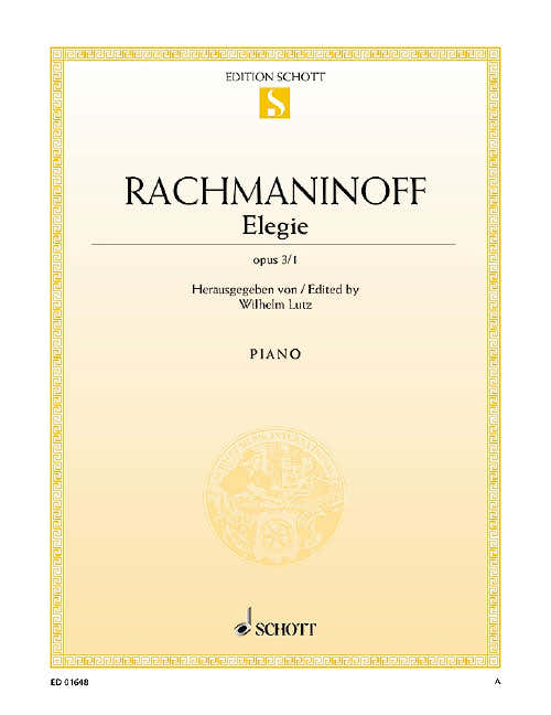 Rachmaninoff - Elegía Op. 3/1 - Piano