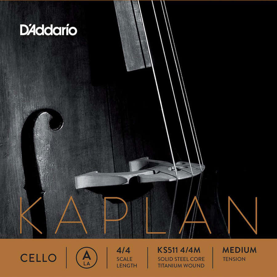 4/4 KAPLAN CELLO SINGLE A STRING SCALE MEDIUM TENSION