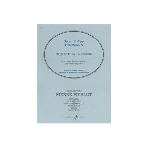 Telemann GEORG-philipp - Sonate En La Mineur