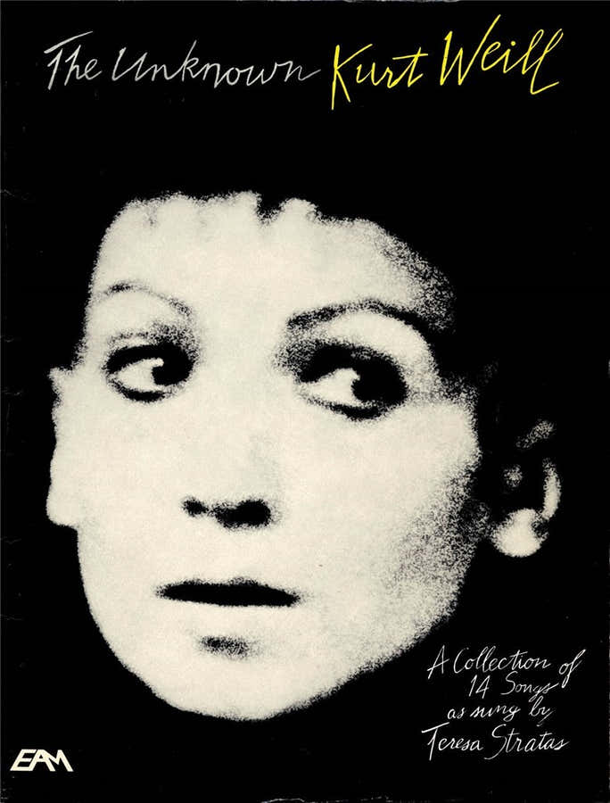 Weill Kurt - The Unknown Kurt Weill - Voix & Piano