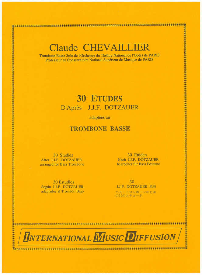 Dotzauer - 3 Études - Trombone Basse