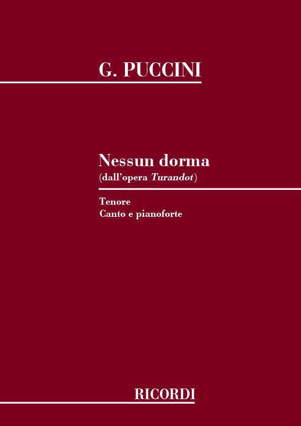 PUCCINI G. - NESSUN DORMA - CHANT ET PIANO