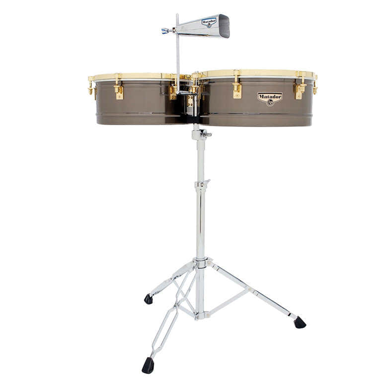 M257-BNG Timbales Matador 14"/15" Níquel Cepillado/tono dorado