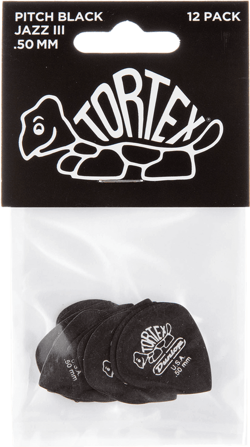 12 x 0,50mm Tortex Pitch Black Jazz III
