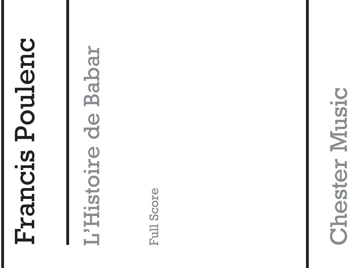 L'Histoire De Babar (Full Score)