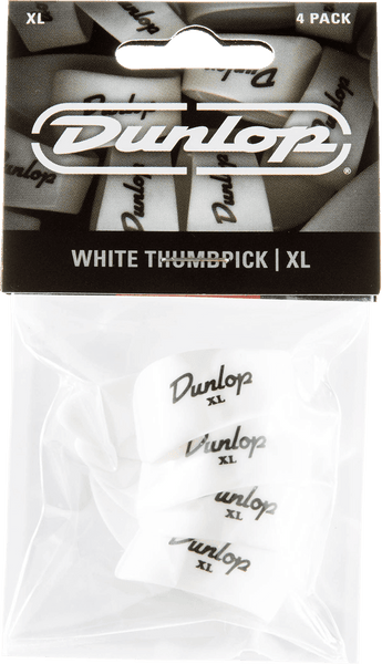 Dunlop 4 x Thumbpick White XL