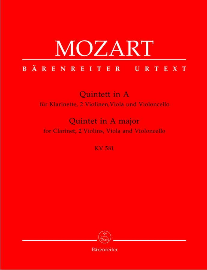 Moz W.A. - Quintette En La Majeur Kv 581 - Clarinette 2 Violons Alto Violoncelle