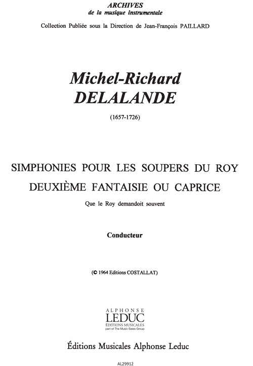 Michel Richard Delalande: Caprice No.2