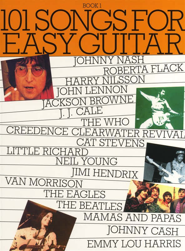 101 SONGS FOR EASY GUITAR - V. 1 - MELODY LINE LYRICS AND CHORDS