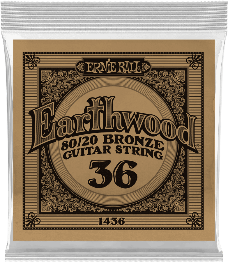 .036 EARTHWOOD 80/20 BRONZE ACOUSTIC GUITAR STRINGS