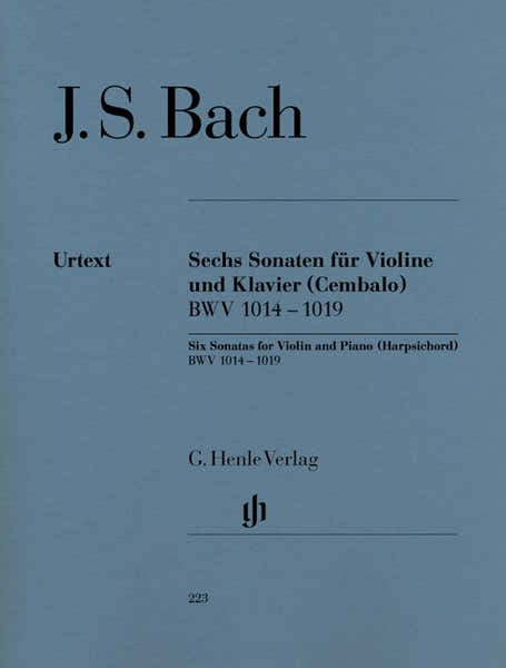 Bach J.S. - 6 Sonatas For Violin And Piano (harpsichord) BWV 1014 - 1019