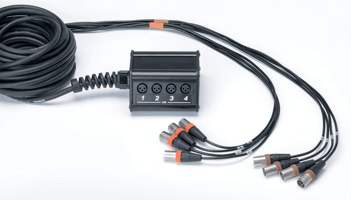 Caja de Escenario 8 Entradas XLR Cable 15 M
