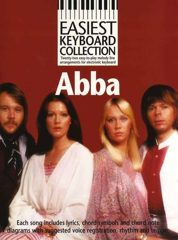 EASIEST KEYBOARD COLLECTION ABBA MELODY LYRICS CHORDS- MELODY LINE LYRICS AND CHORDS