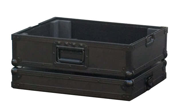 Flight case negro para tocadiscos