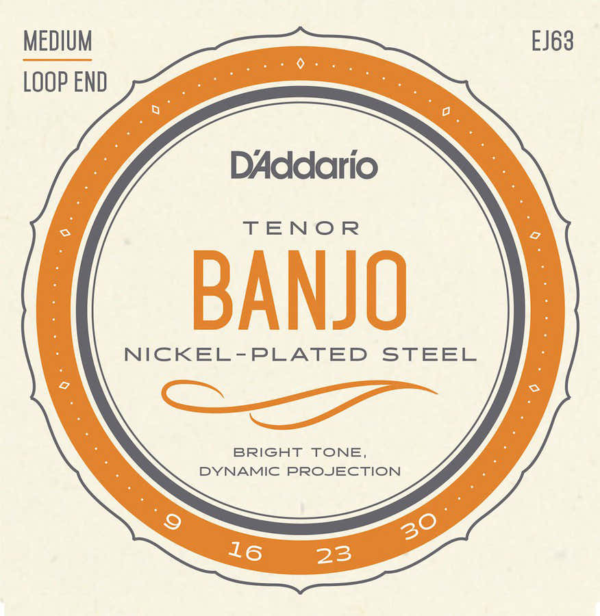 EJ63 Tenor Banjo Cuerdas Níquel 9-30