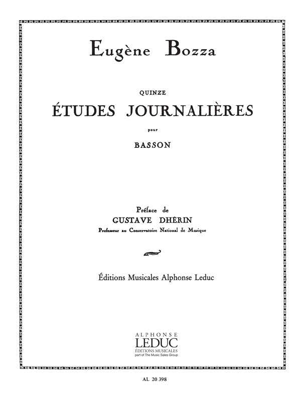 Bozza Eugene - 15 Etudes Journalieres Pour Basson