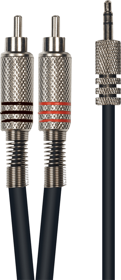 Cable 1 Jack Estéreo 3,5 mm 2 RCA 3 m