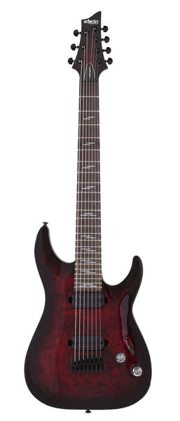 Schecter Omen 7 Elite Negro Cereza Degradado