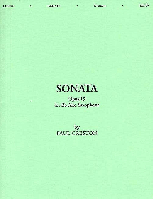 Creston P. - Sonata Op.19 - Saxophone Alto