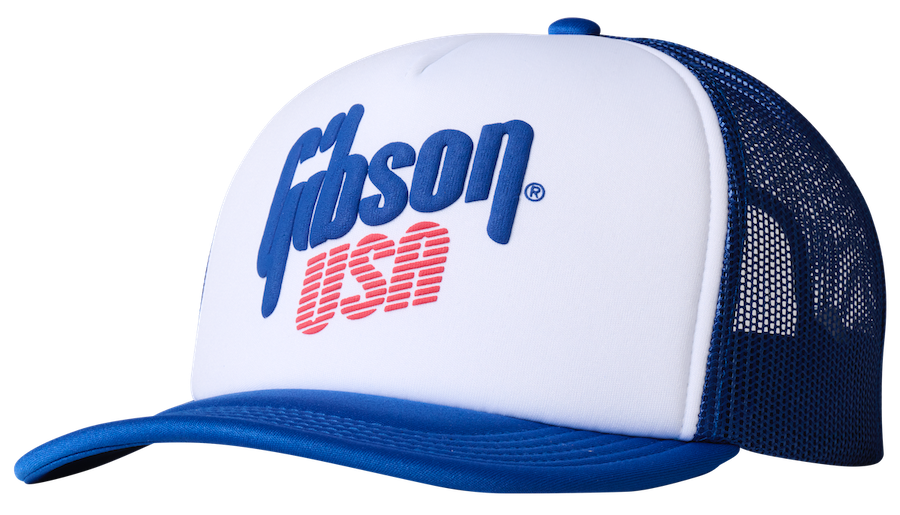 Gibson USA Gorra trucker de espuma Blanco / Azul
