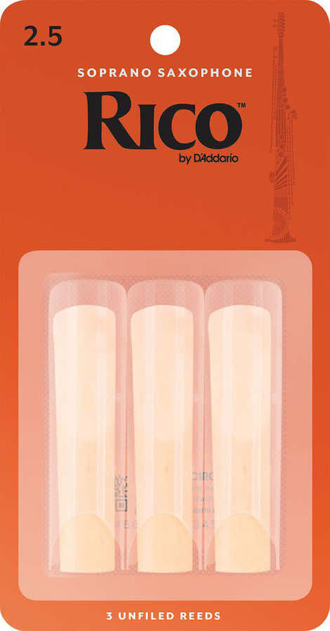RIA0325 - RICO CANAS SAXOFON SOPRANO FORCE 2.5 BOX OF 3