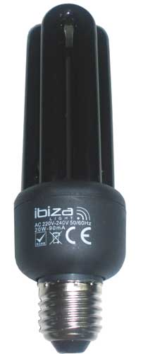 25W 3U-E27 bombilla de bajo consumo UV
