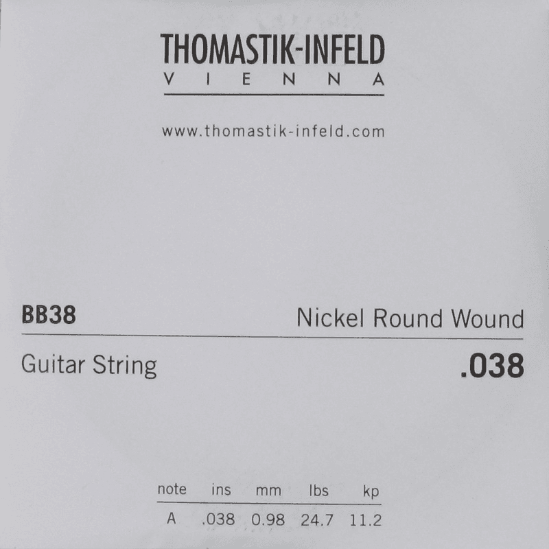 THOMASTIK STRINGS FOR ELECTRIC GUITARS STRINGS DETAIL.038