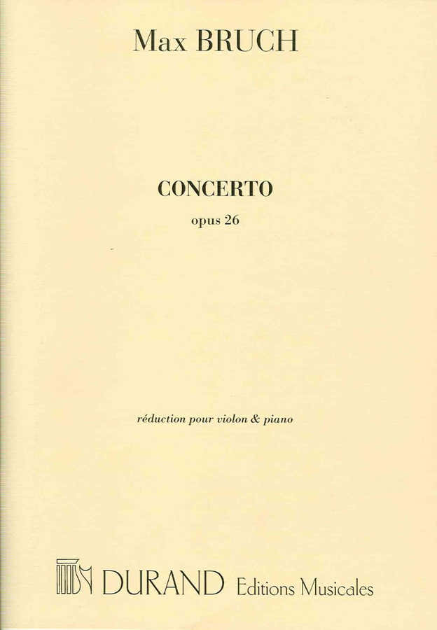BRUCH - CONCERTO OP 26 - VIOLON ET ORCHESTRE