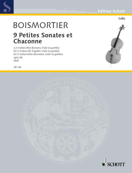 Boismortier J.B De - 9 Petites Sonates et Chaconne Op. 66 - 2 Cellos