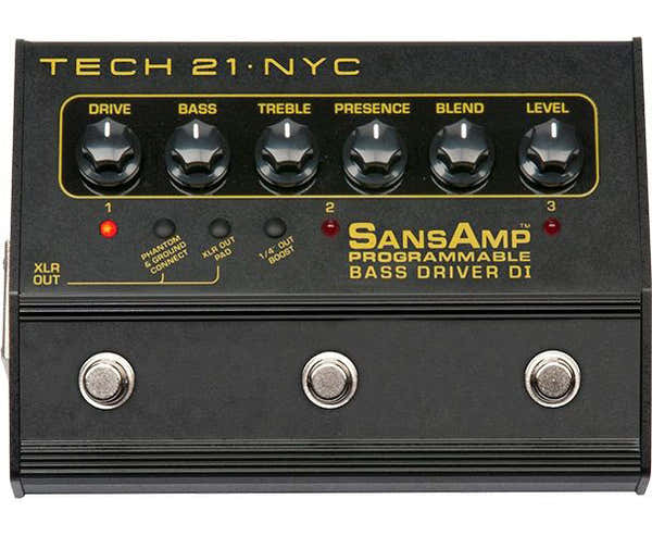 WITHOUT PROGRAMMABLE BASS DRIVER BASS PROGRAMMABLE DI PREAMP FOR BASS