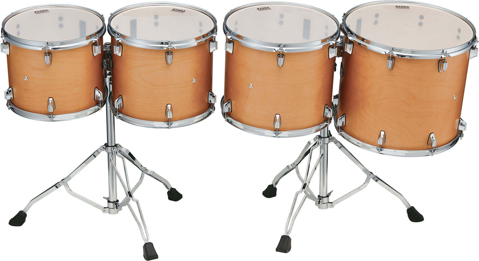 HIGH-PITCHED 4PC CONCERT TOM SET VINTAGE ANTIQUE MAPLE